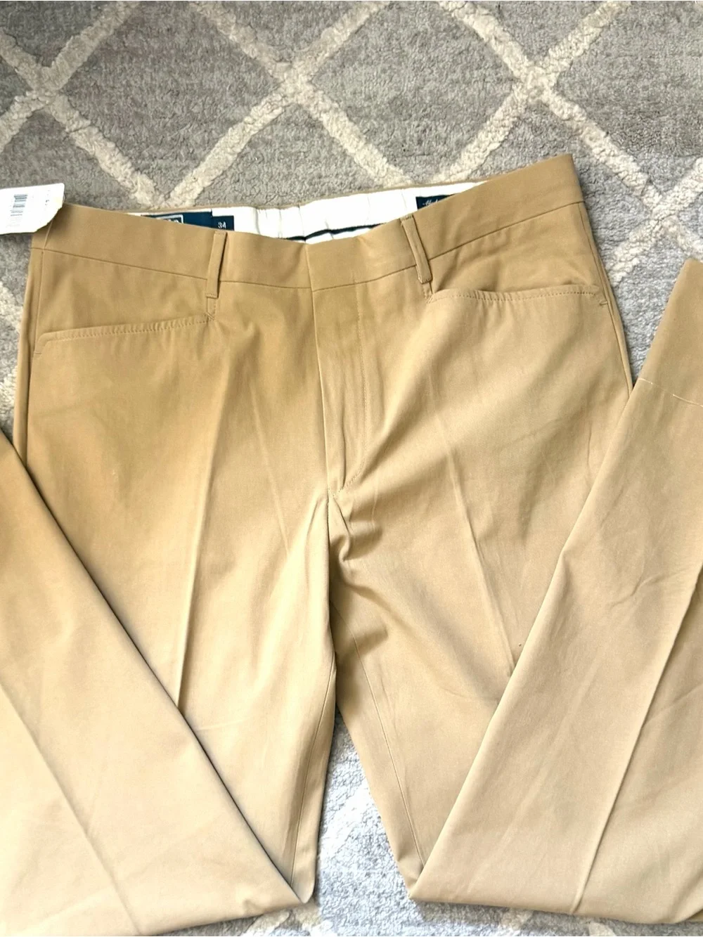 Vintage NWT Polo Ralph Lauren Men's Khaki Pants 90’s Italy 34